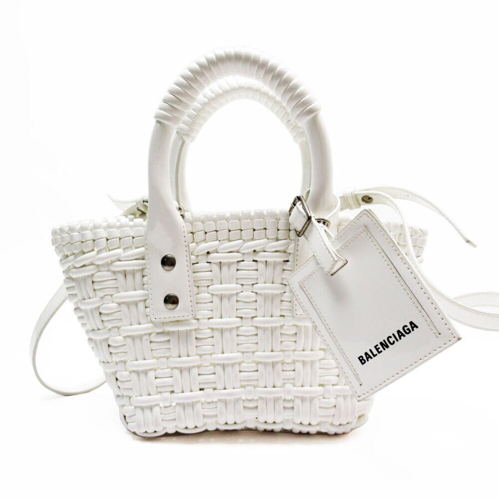 Balenciaga Bistro XXS Crossbody Shoulder Bag Enamel White - Picture 1 of 4